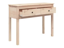Mesa consola 100x35x75 cm madeira de pinho maciço