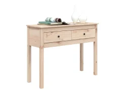 Mesa consola 100x35x75 cm madeira de pinho maciço