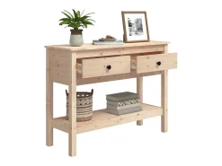 Mesa consola 100x35x75 cm madeira de pinho maciço PT102984