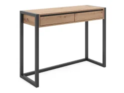 Mesa consola 100x75x35 cm natural antracite