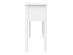 Mesa consola 100x35x75 cm pinho maciço branco
