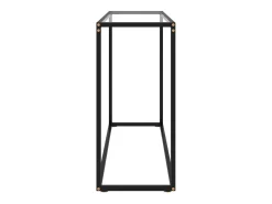 Mesa consola 100x35x75 cm vidro temperado transparente PT525791