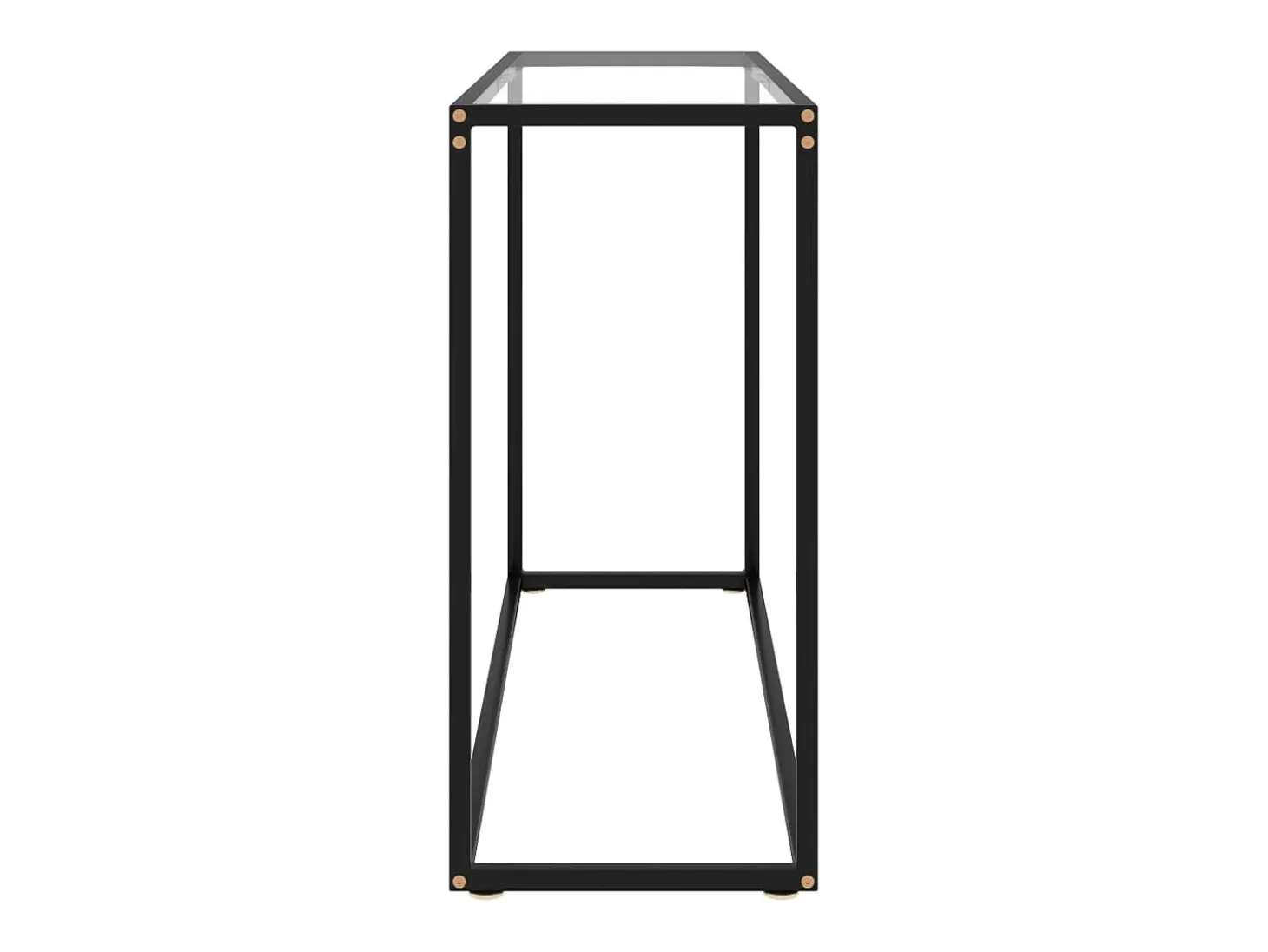 Mesa consola 100x35x75 cm vidro temperado transparente PT525791