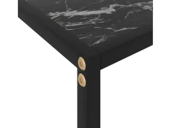 Mesa consola 100x35x75 cm vidro temperado preto PT908348