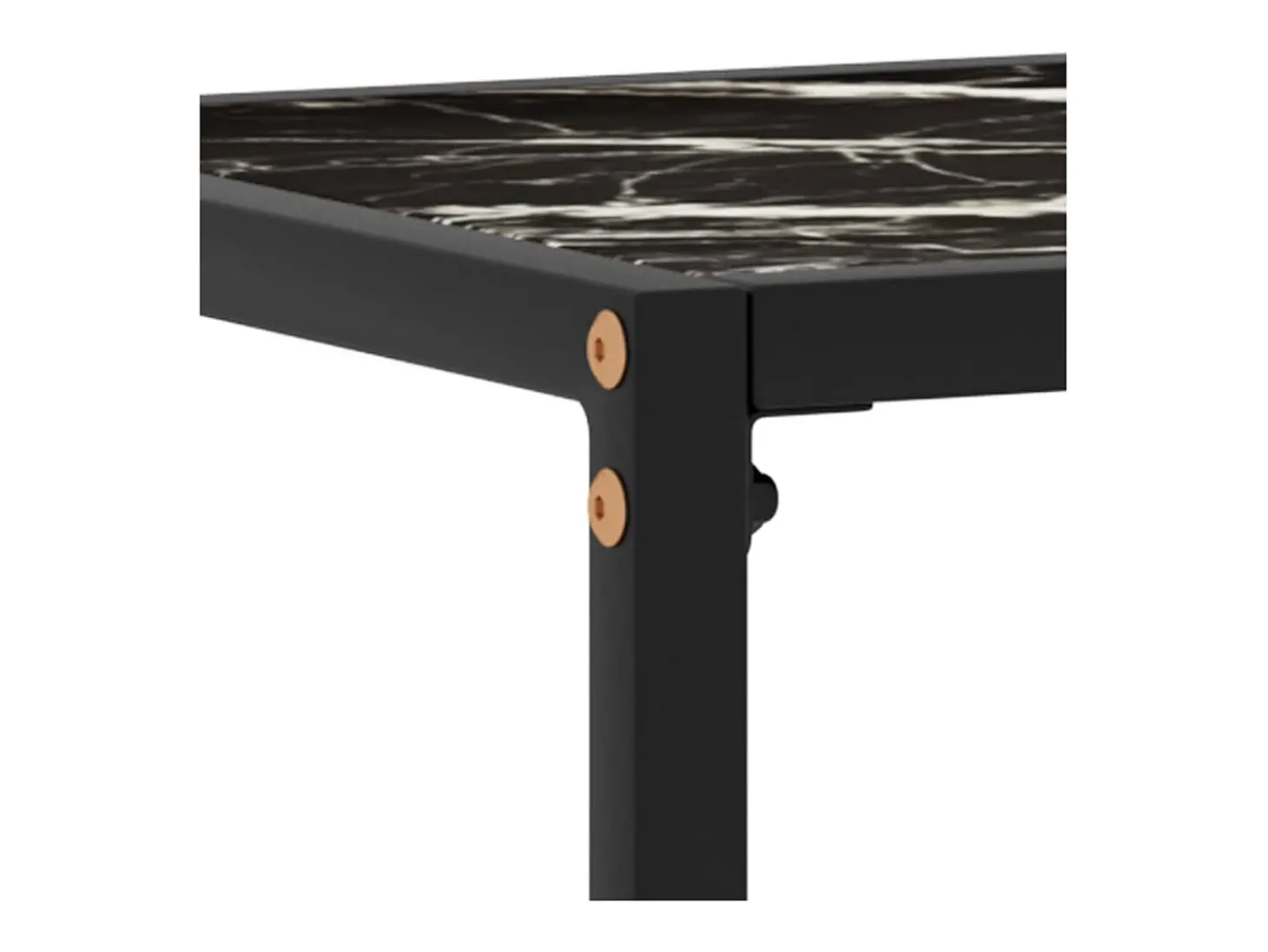 Mesa consola 120x35x75 cm vidro temperado preto