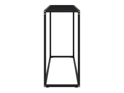 Mesa consola 100x35x75 cm vidro temperado preto PT424955