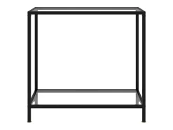 Mesa consola 80x35x75 cm vidro temperado transparente PT520609