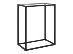Mesa consola 60x35x75 cm vidro temperado transparente