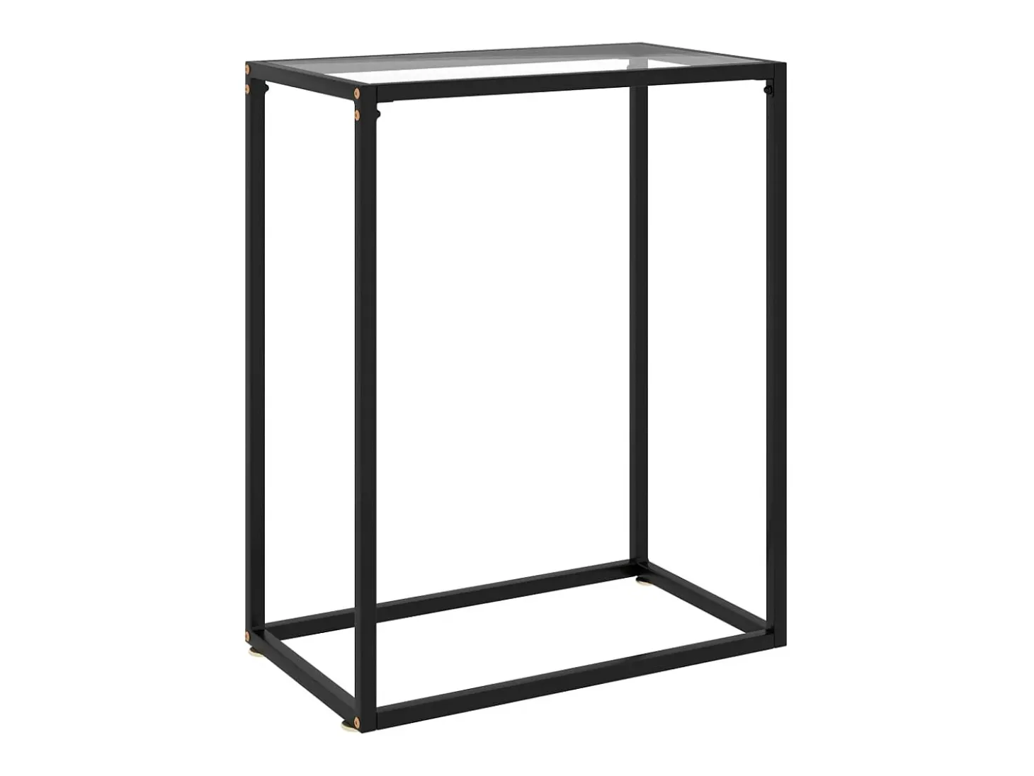 Mesa consola 60x35x75 cm vidro temperado transparente