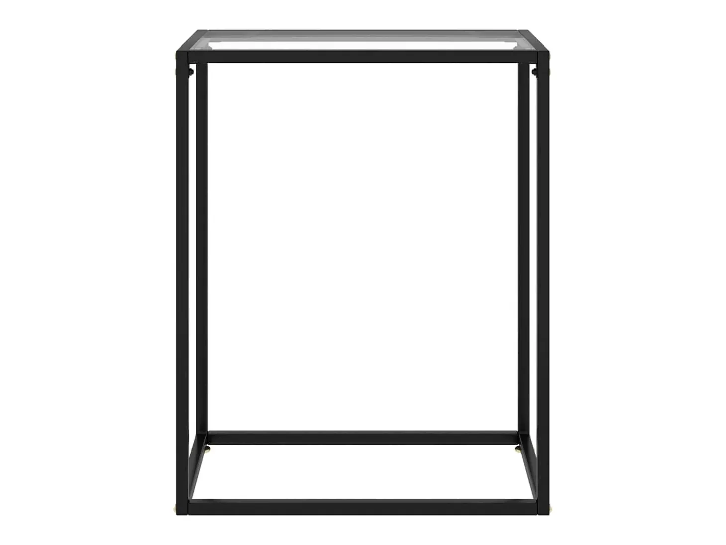 Mesa consola 60x35x75 cm vidro temperado transparente