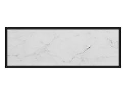 Mesa consola 100x35x75 cm vidro temperado branco