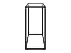 Mesa consola 80x35x75 cm vidro temperado transparente PT361542