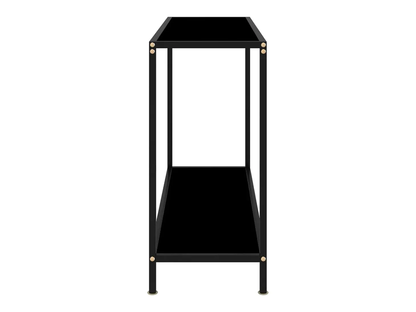 Mesa consola 100x35x75 cm vidro temperado preto PT712998