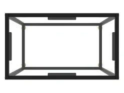 Mesa consola 60x35x75 cm vidro temperado transparente PT794011