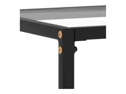 Mesa consola 60x35x75 cm vidro temperado transparente PT794011