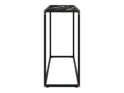 Mesa consola 100x35x75 cm vidro temperado preto PT371394