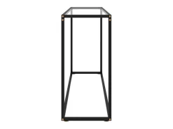Mesa consola 120x35x75 cm vidro temperado transparente PT681051
