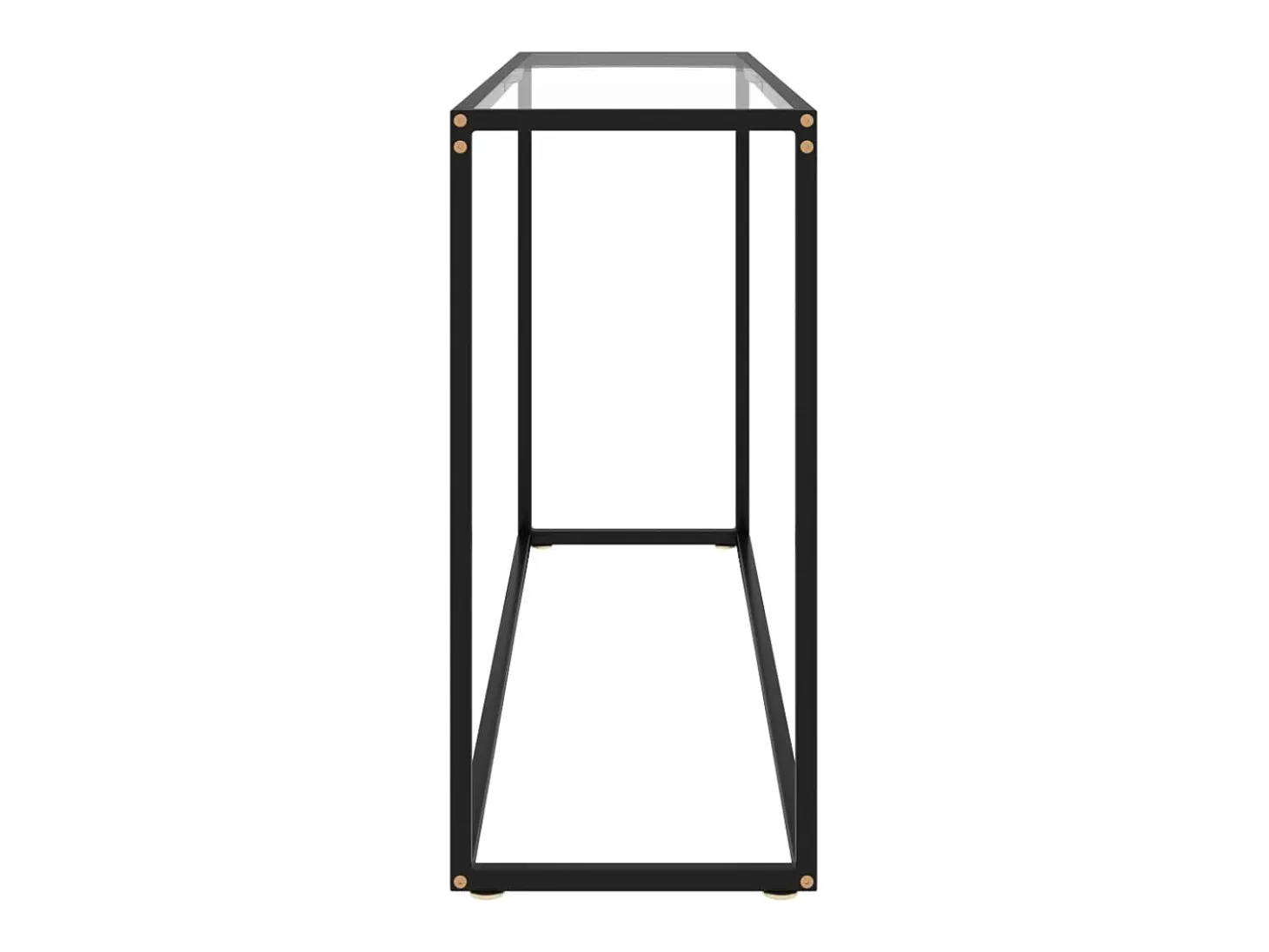 Mesa consola 120x35x75 cm vidro temperado transparente PT681051