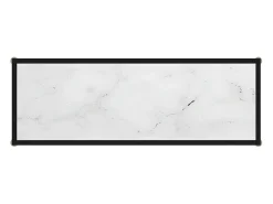 Mesa consola 100x35x75 cm vidro temperado branco PT734889