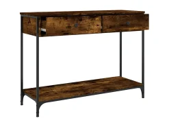 Mesa consola 100x34,5x75cm derivados de madeira carvalho fumado PT319334