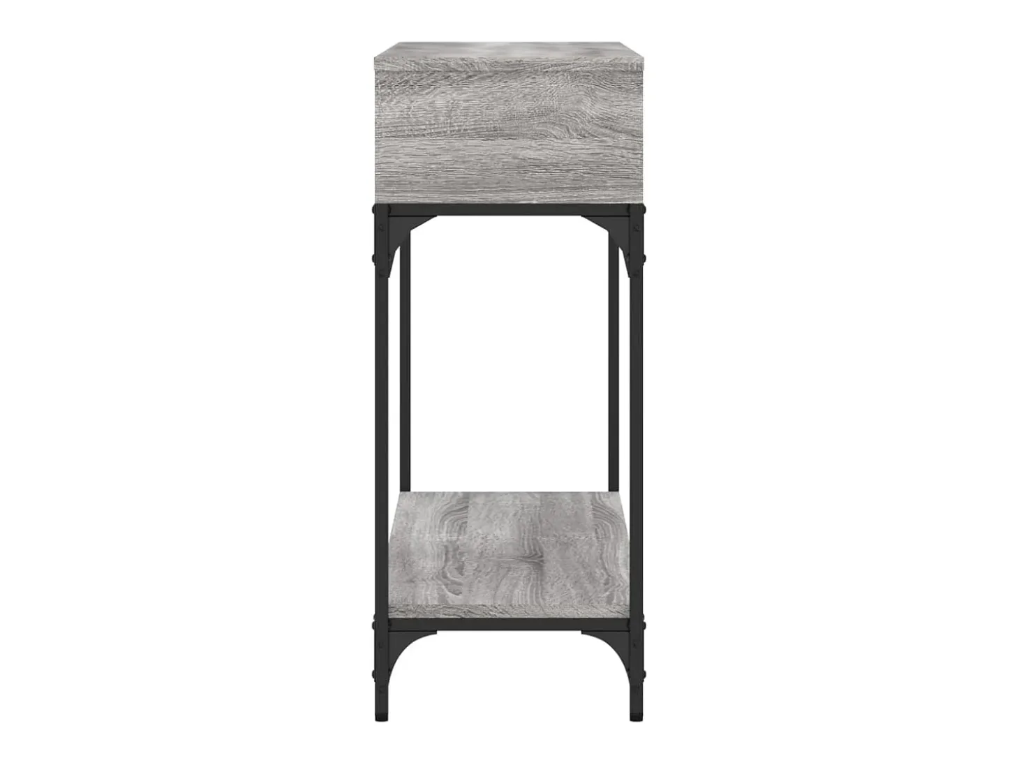 Mesa consola 100x30,5x75cm derivados de madeira cinzento sonoma PT662377