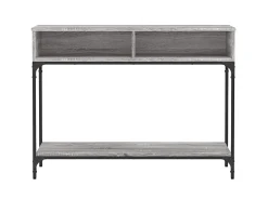 Mesa consola 100x30,5x75cm derivados de madeira cinzento sonoma PT662377