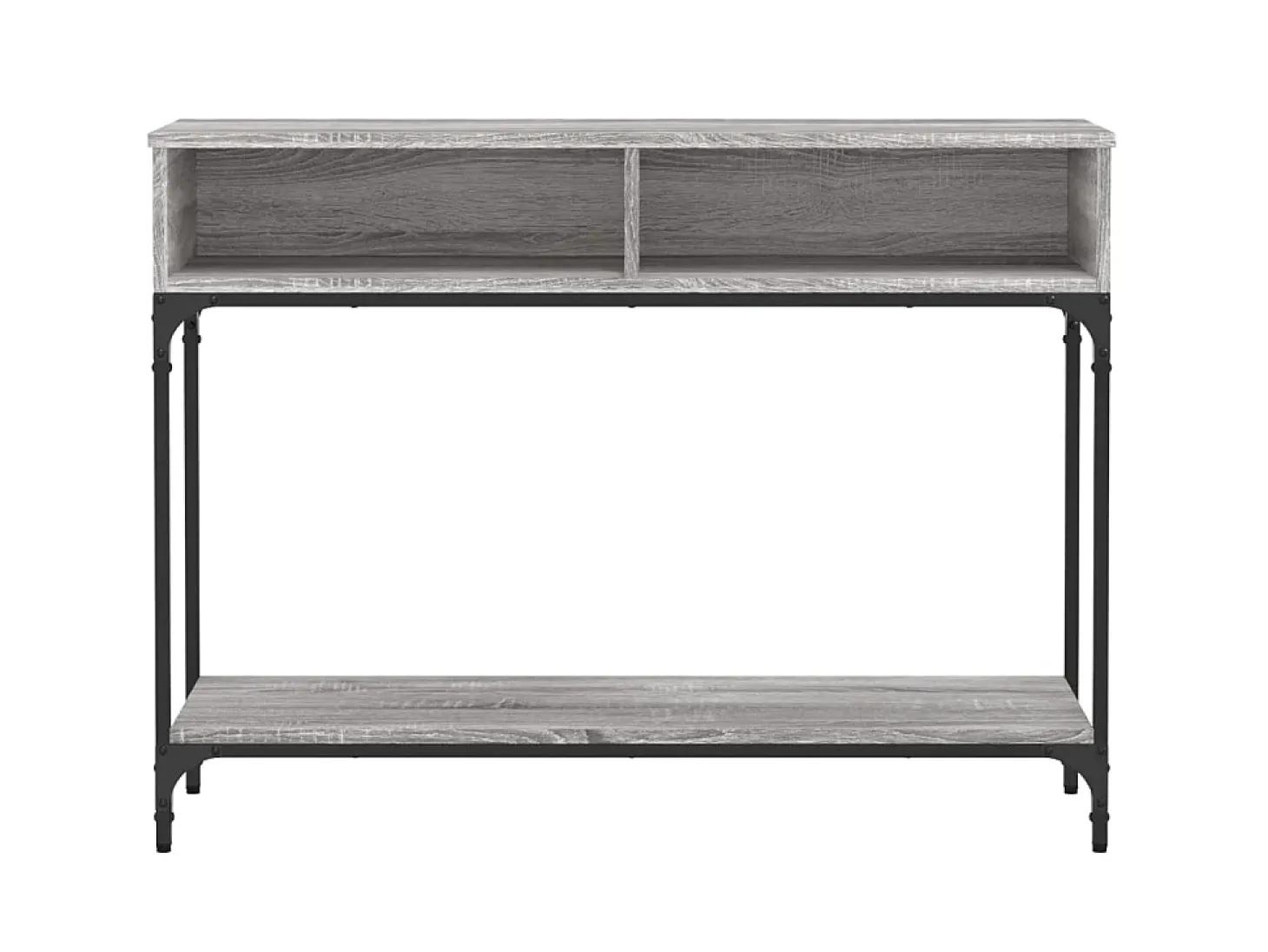 Mesa consola 100x30,5x75cm derivados de madeira cinzento sonoma PT662377