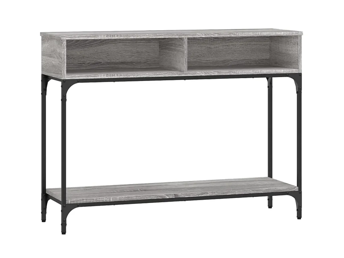 Mesa consola 100x30,5x75cm derivados de madeira cinzento sonoma PT662377