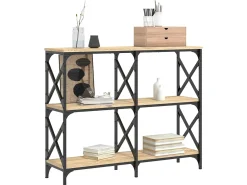 Mesa consola 100x28x80,5cm derivados de madeira carvalho sonoma PT802798