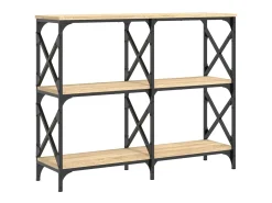 Mesa consola 100x28x80,5cm derivados de madeira carvalho sonoma PT802798
