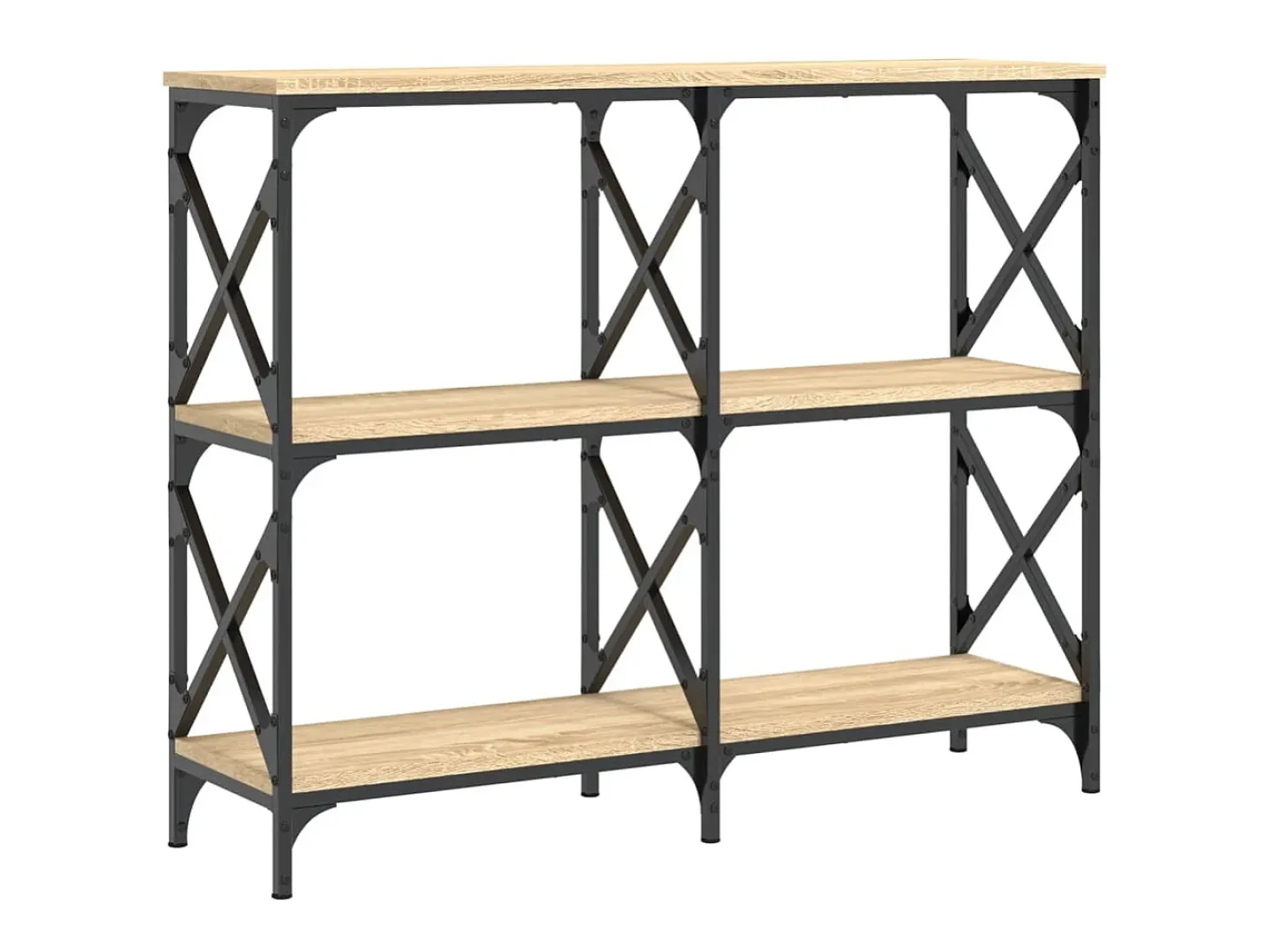 Mesa consola 100x28x80,5cm derivados de madeira carvalho sonoma PT802798