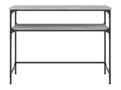 Mesa consola 100x35,5x75cm derivados de madeira cinzento sonoma PT387444