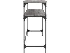 Mesa consola 100x35,5x75cm derivados de madeira cinzento sonoma PT387444