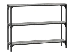 Mesa consola 100x22,5x75cm derivados de madeira cinzento sonoma PT893361
