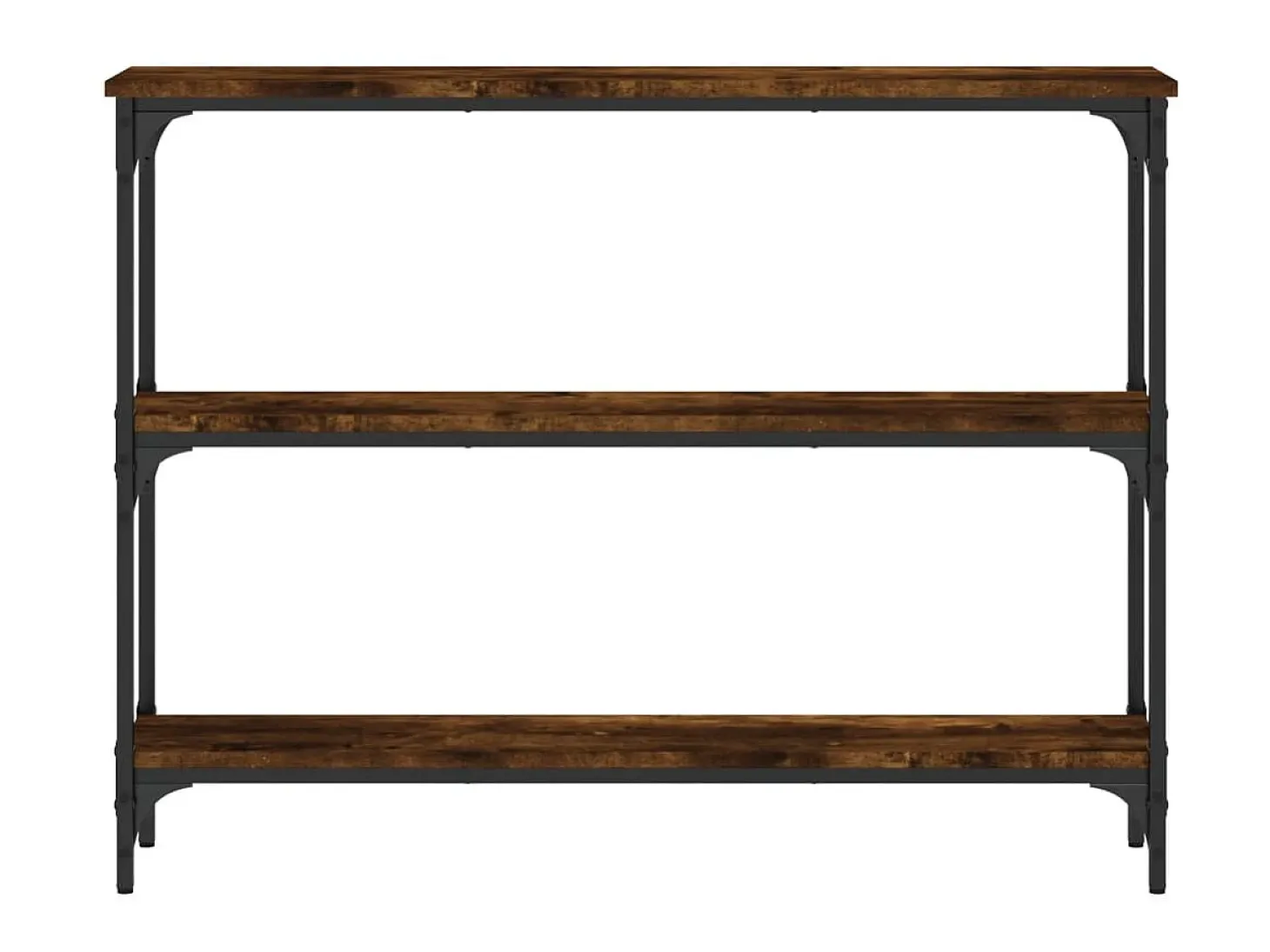 Mesa consola 100x22,5x75cm derivados de madeira carvalho fumado PT783537