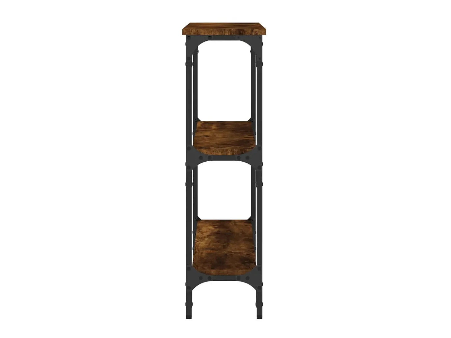 Mesa consola 100x22,5x75cm derivados de madeira carvalho fumado PT783537