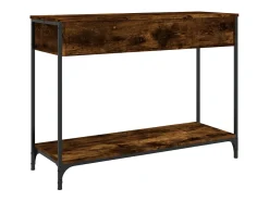 Mesa consola 100x34,5x75cm derivados de madeira carvalho fumado