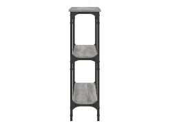 Mesa consola 100x22,5x75cm derivados de madeira cinzento sonoma