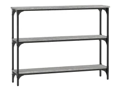 Mesa consola 100x22,5x75cm derivados de madeira cinzento sonoma