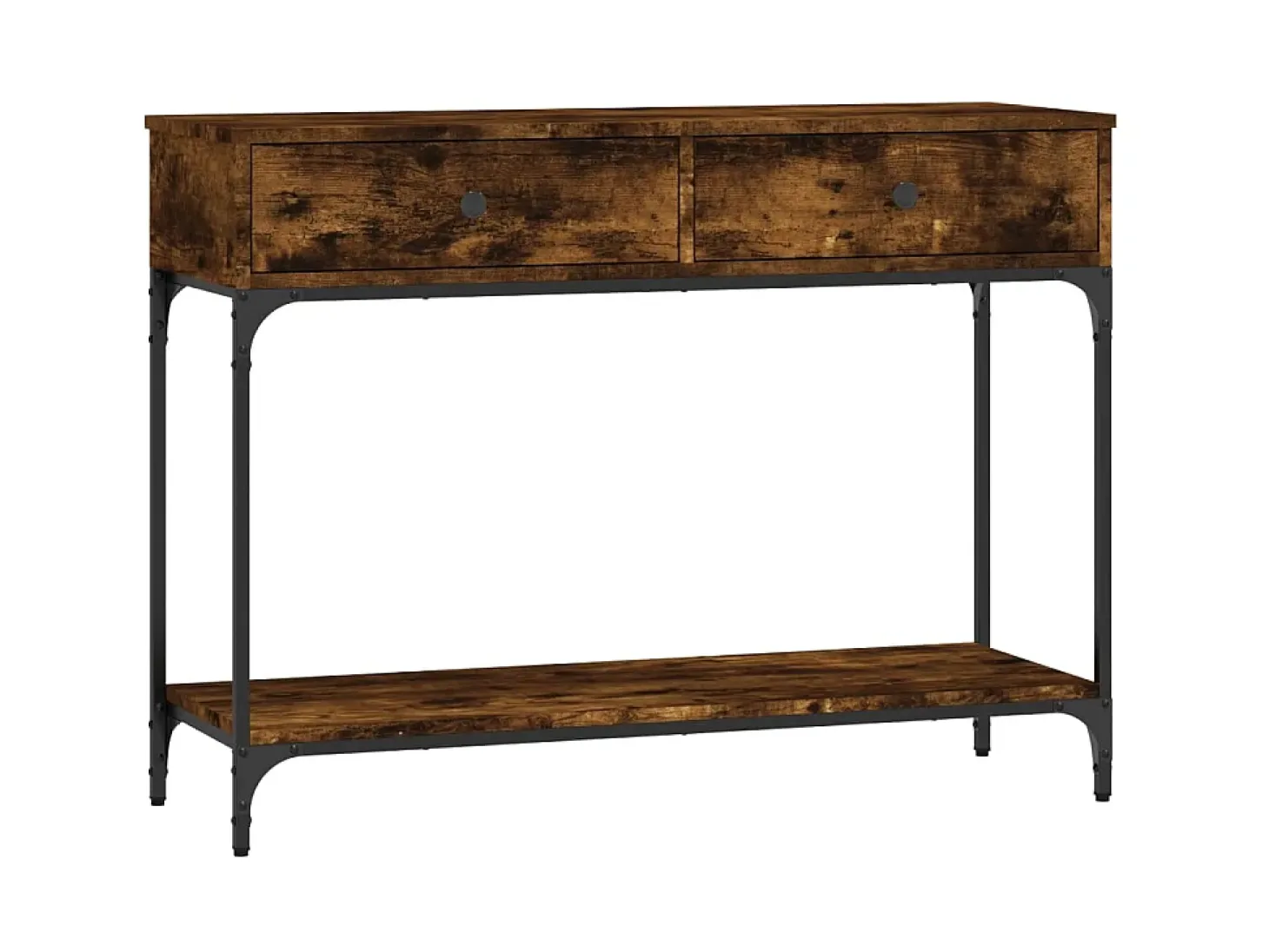 Mesa consola 100x34,5x75cm derivados de madeira carvalho fumado PT237193