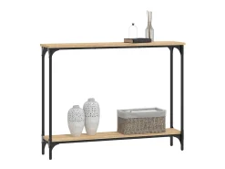 Mesa consola 100x22,5x75cm derivados de madeira carvalho sonoma PT997488
