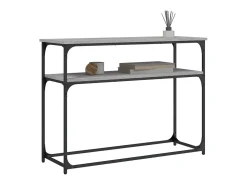 Mesa consola 100x35,5x75cm derivados de madeira cinzento sonoma PT723492