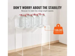 Mesa Console em Ácrílico SucceBuy, Mesa Auxiliar Transparente para Hall de Entrada, 97 X 38 X 74 CM