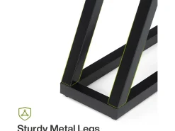 Mesa Console Estreita de 160 cm, Mesa para Sofá Longa para Trás do Sofá para Entrada, Corredor, Sala de Estar, Preta