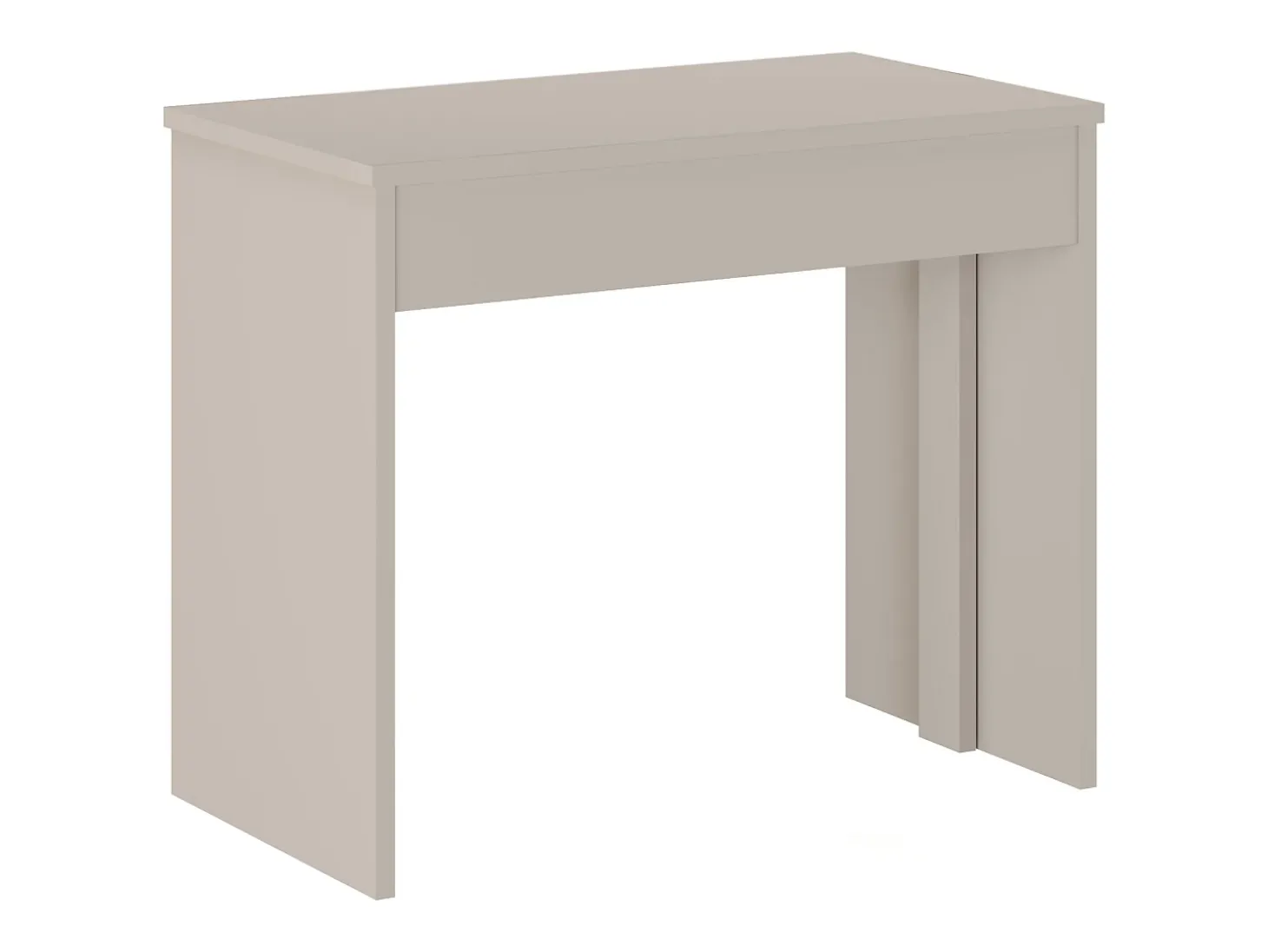 Mesa console extensível 12 lugares - 6 extensões - Bege - ONEGA