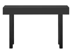 Mesa console 120x35,5x76,5cm - con 2 gavetas - con tomada de corrente - MDF - Preto