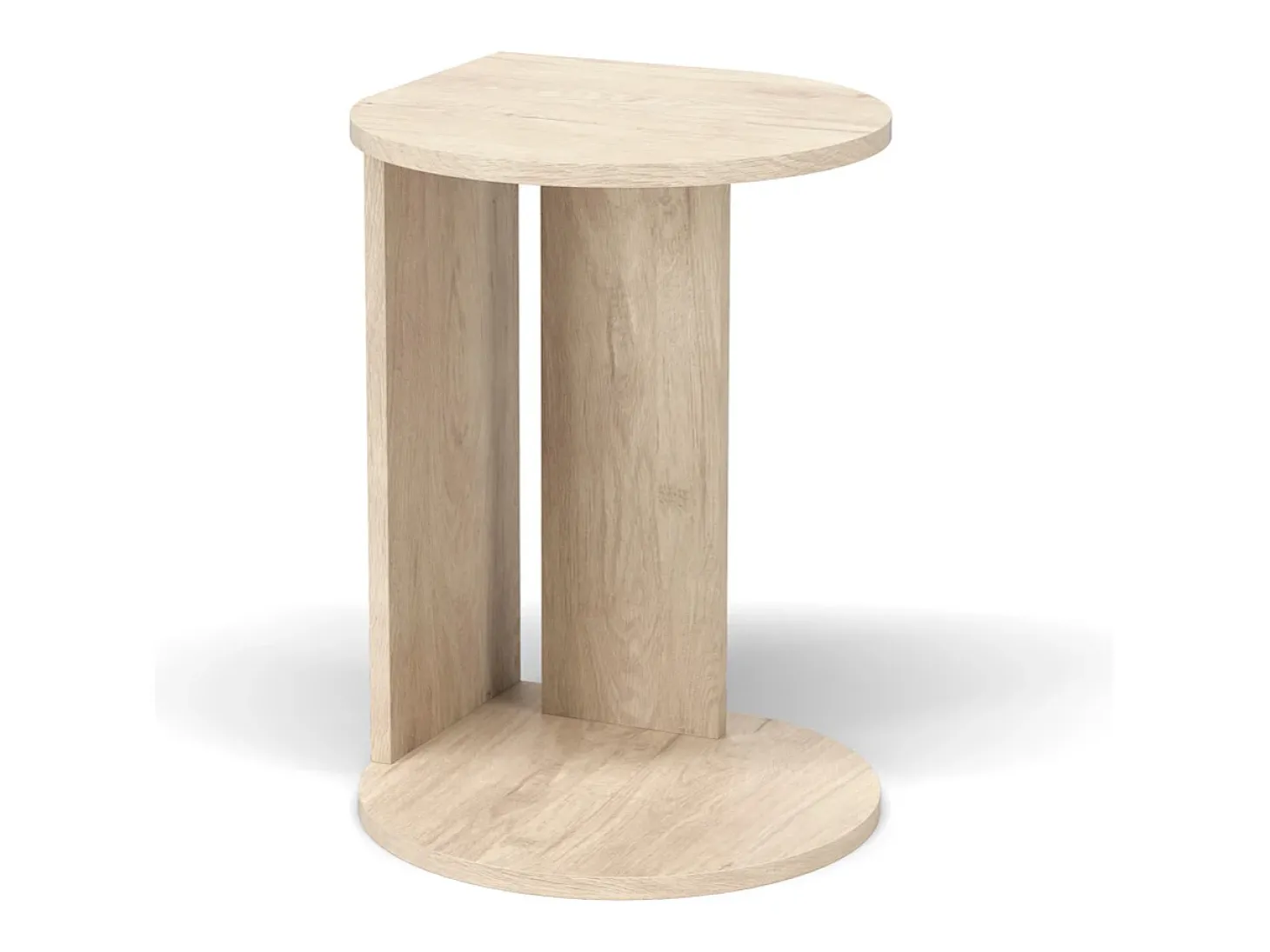 Mesa de apoio - A62cm x L46cm x P55cm carvalho claro -Trébol