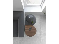 Mesa de apoio - A62cm x L46cm x P55cm nogueira -Trébol