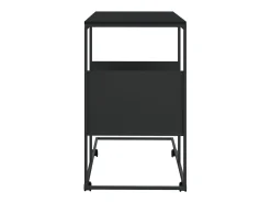 Mesa de apoio c/ rodas 55x36x63,5 cm derivados de madeira preto