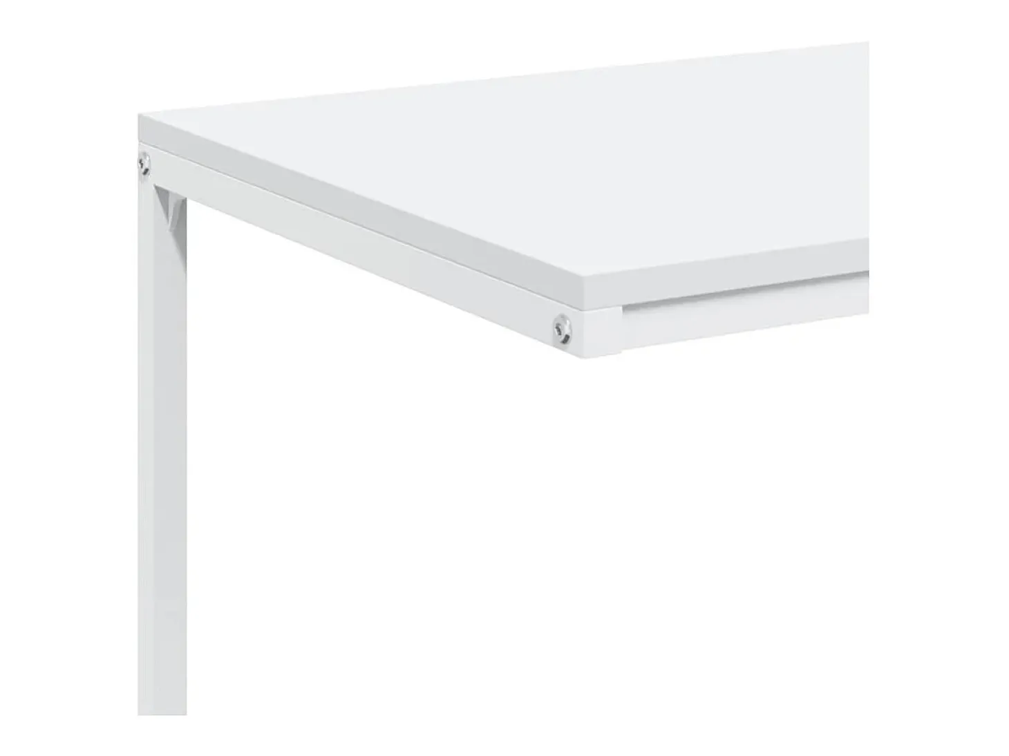 Mesa de apoio c/ rodas 55x35x70 cm derivados de madeira branca